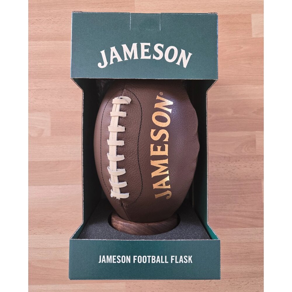 New Jameson Irish Whiskey Football Flask